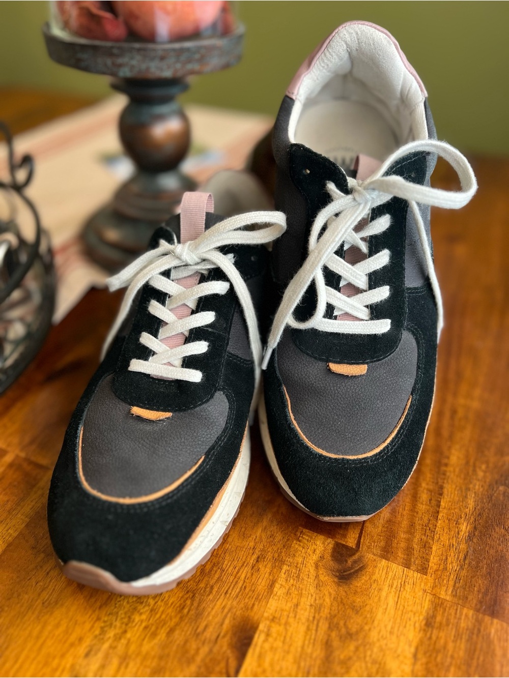 Madewell Unisex Kickoff Trainer Dark Colorblock Nubuck Suede